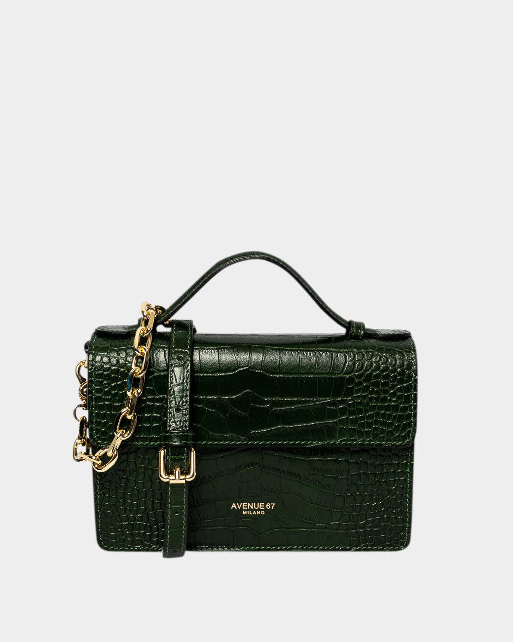 AVENUE67-EMILY LEATHER SHOULDER BAG-2000001537671-Tozzibologna.com