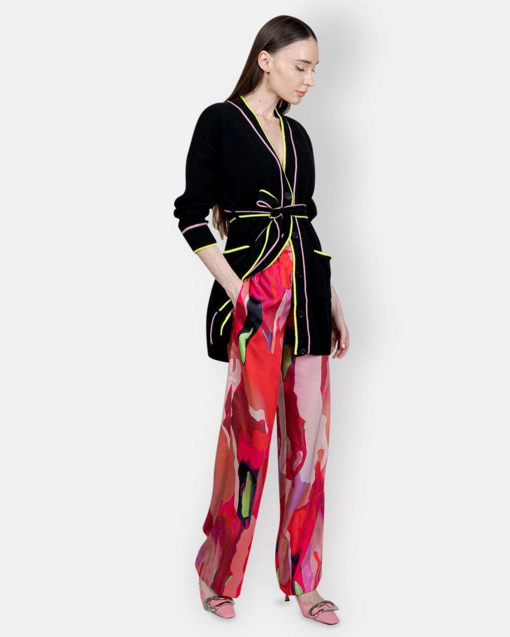 MSGM-CASHMIRE LONG CARDIGAN-Tozzibologna.com