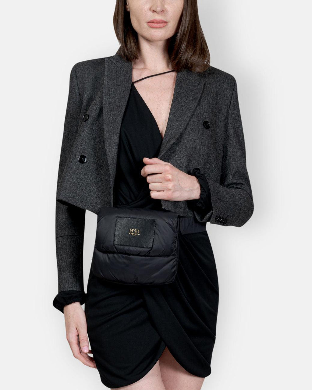 N21-QUILTED BELLY BAG WITH LOGO-2000001524664-Tozzibologna.com