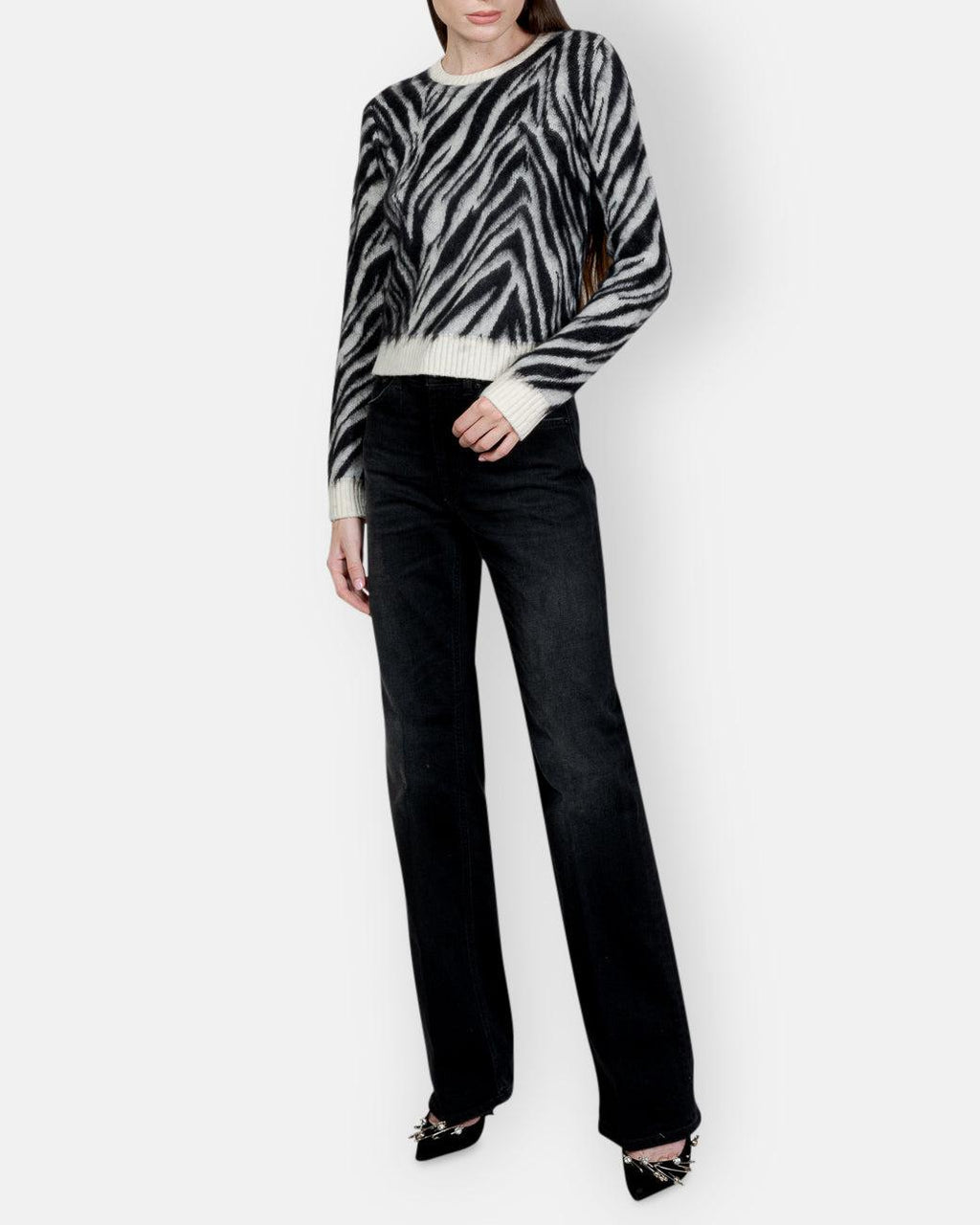 N21-ZEBRA PATTERN SWEATER-Tozzibologna.com