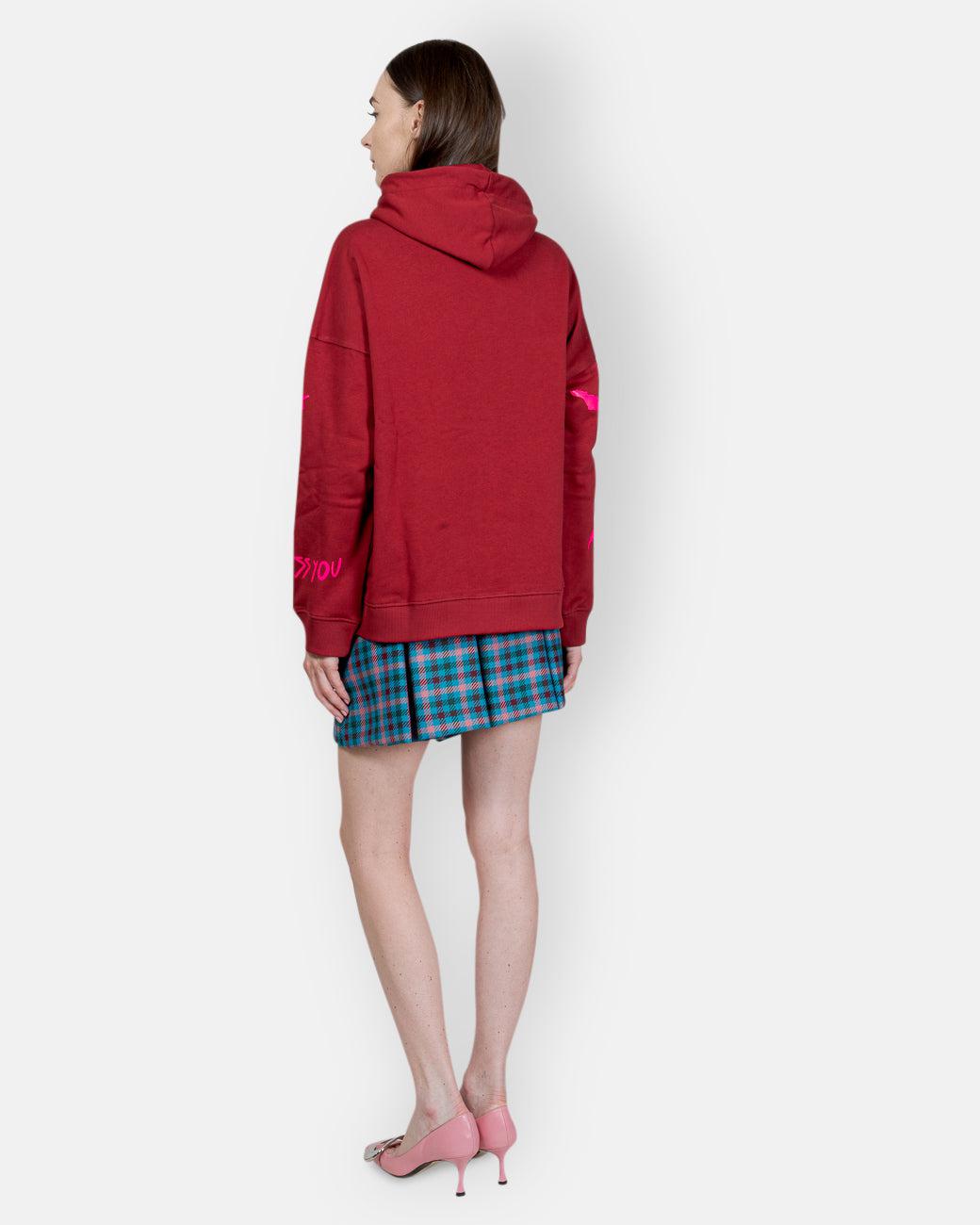 PHILOSOPHY DI LORENZO SERAFINI-GRAPHIC COTTON HOODIE-Tozzibologna.com