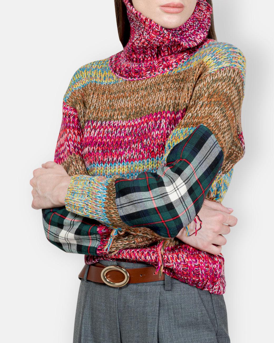SEMI-COUTURE-COLOR-BLOCK SWEATER-Tozzibologna.com