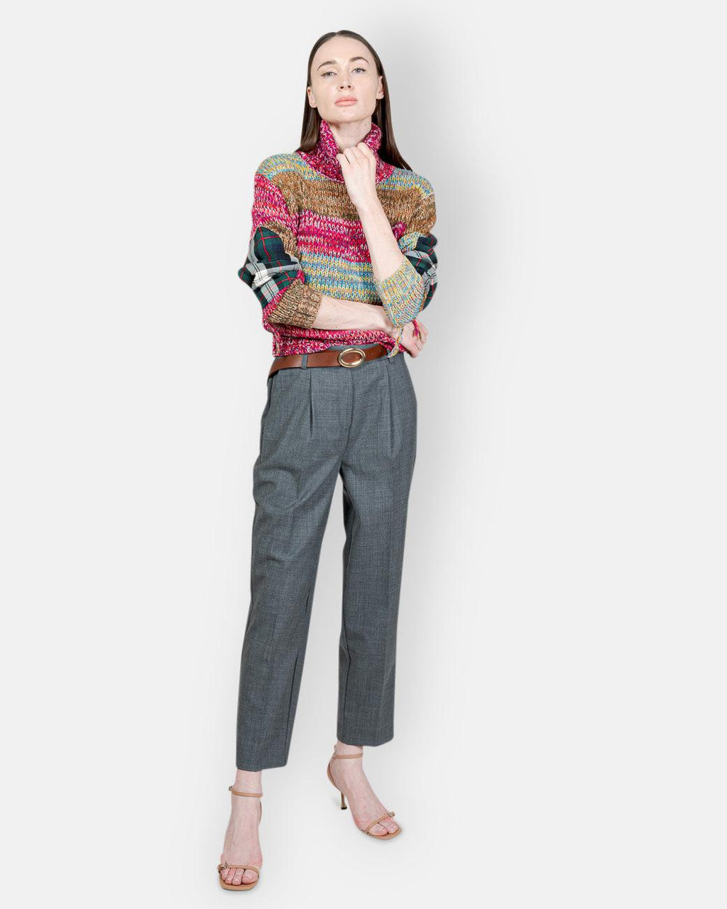 SEMI-COUTURE-COLOR-BLOCK SWEATER-Tozzibologna.com