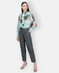 SEMI-COUTURE-FLORAL PATCHWORK SHIRT-Tozzibologna.com